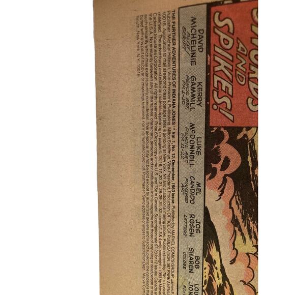 Vintage The Futher Adventures Of Indiana Jones Comic Books Issues 11 12 1983 - Picture 9 of 11